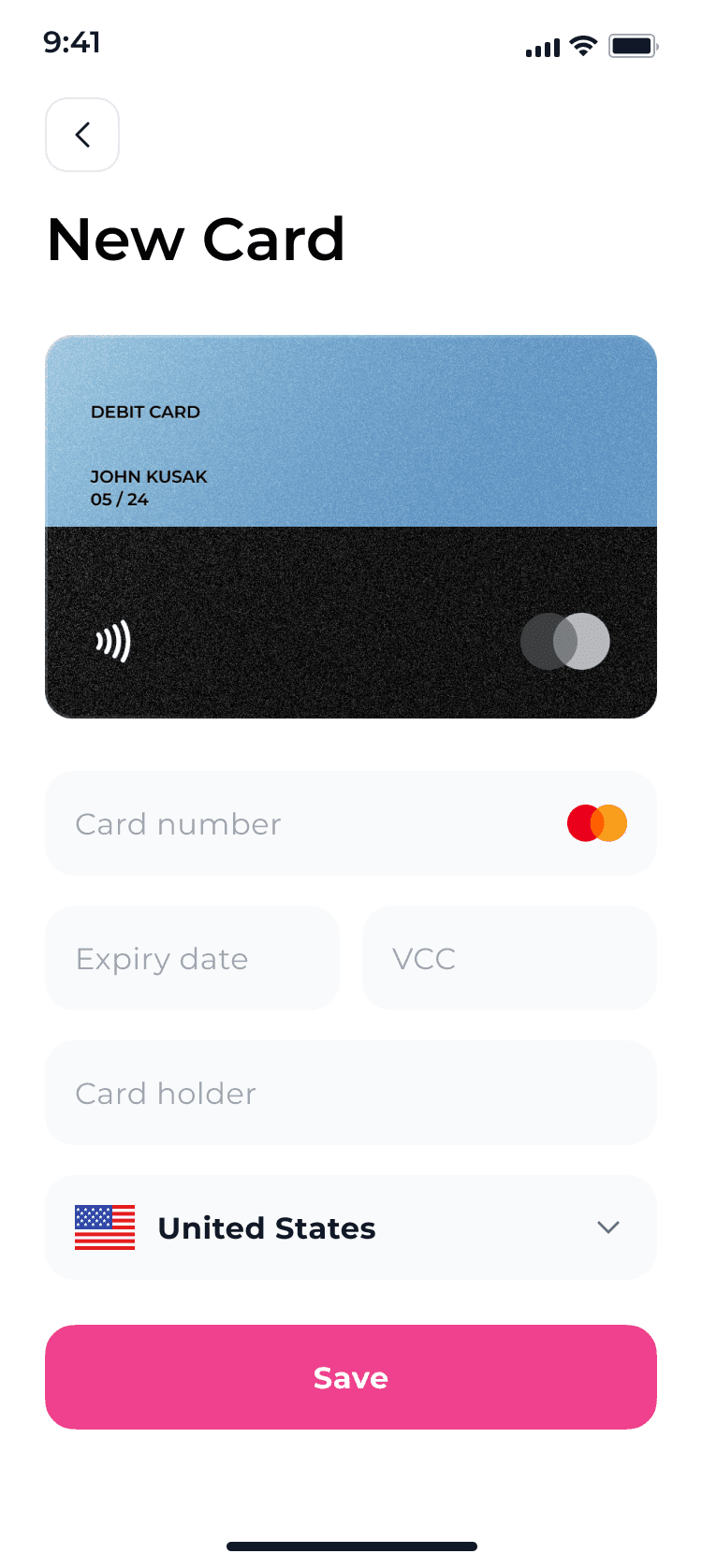 App screen